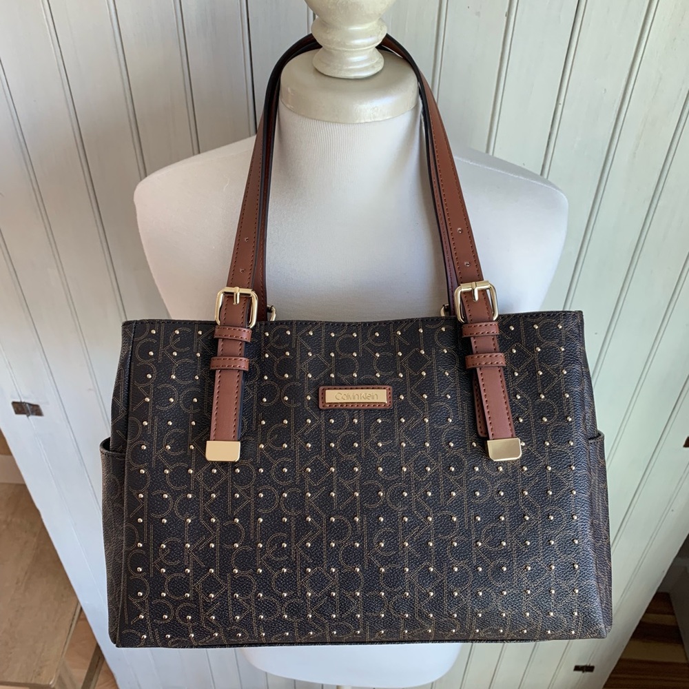 BNWOT Calvin Klein Gold Studded Purse
